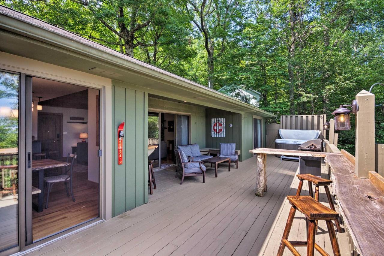 Cabin With Hot Tub And Mountain Views Less Than 5 Mi To Boone Блоуінг-Рок Екстер'єр фото