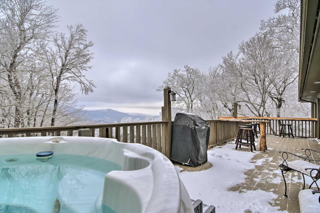 Cabin With Hot Tub And Mountain Views Less Than 5 Mi To Boone Блоуінг-Рок Екстер'єр фото